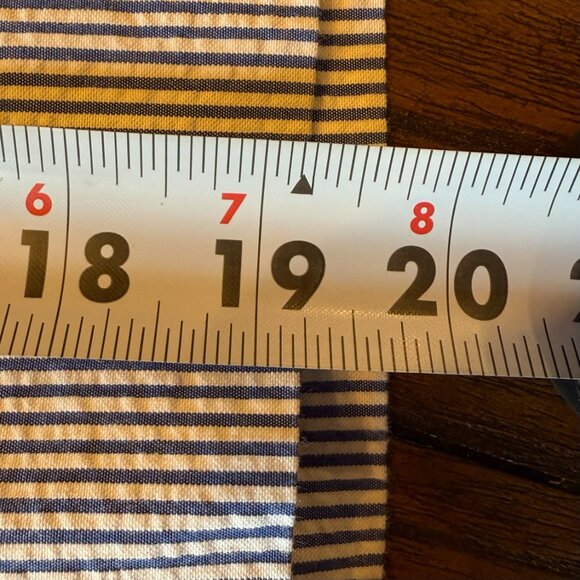 346 Brooks Brothers Seersucker Navy Striped Bermuda Shorts 100% Cotton Size 8 - Picture 9 of 10